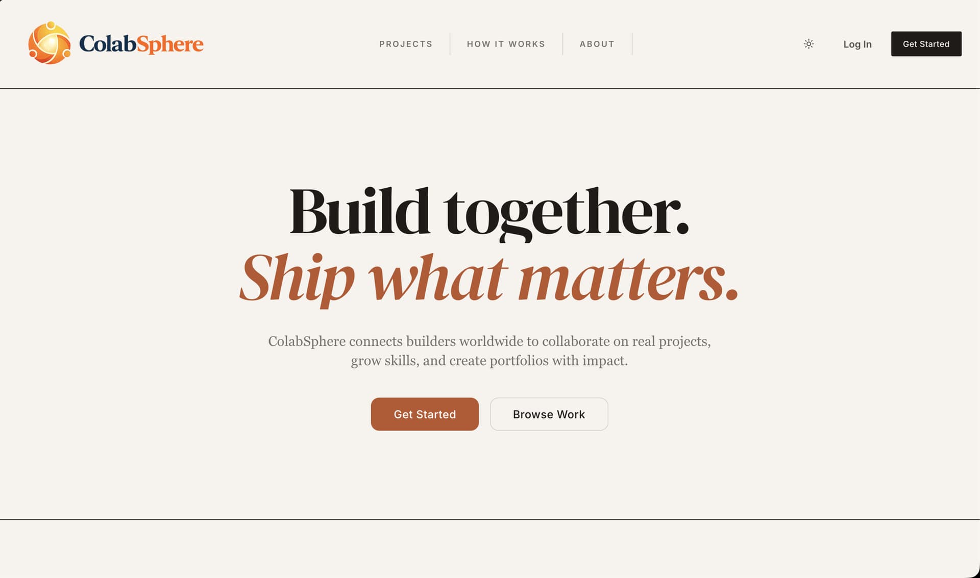 ColabSphere interface